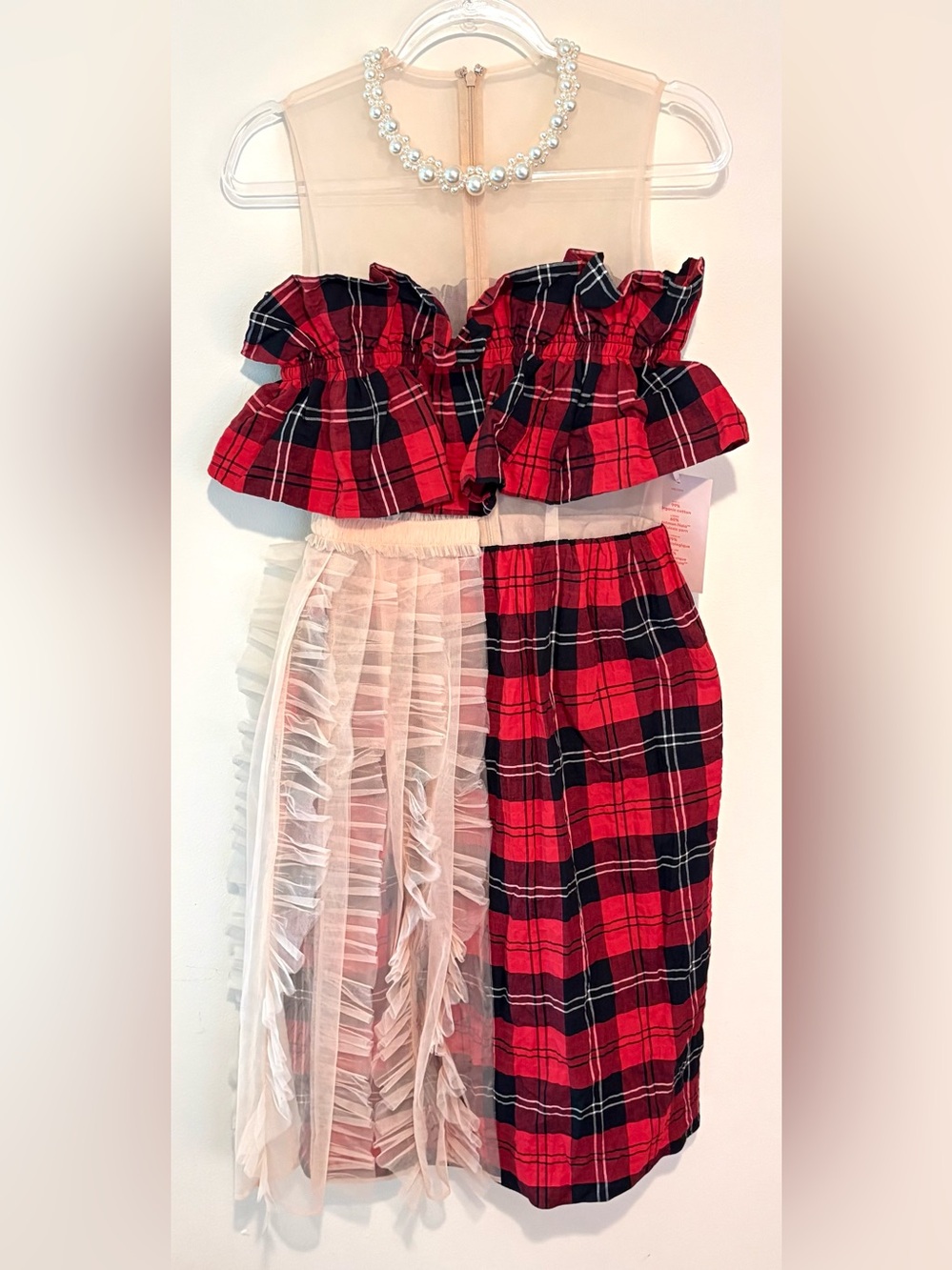 New Simone Rocha x H&M tartan plaid and tulle dress - Picture 4 of 10